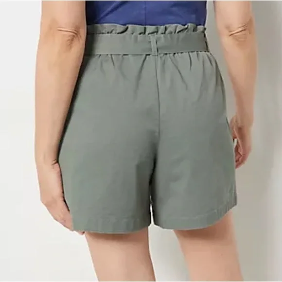 Candace Cameron Bure High Waist Brown Shorts - Picture 2 of 2